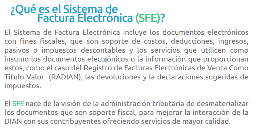 Qué es el SFE o Sistema de Factura Electrónica